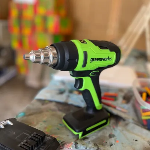 Технический фен Greenworks G24HG 24V 3400207 аккумуляторный — детальное фото