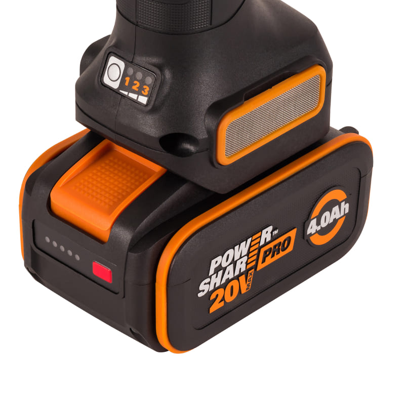 Угловая шлифмашина (болгарка) WORX WX814.9 20V 125мм бесщеточная аккумуляторная без батареи и зарядки — детальное фото