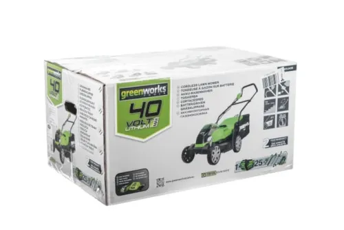 Газонокосилка Greenworks G40LM35 40V 2501907 (35 см) аккумуляторная — детальное фото