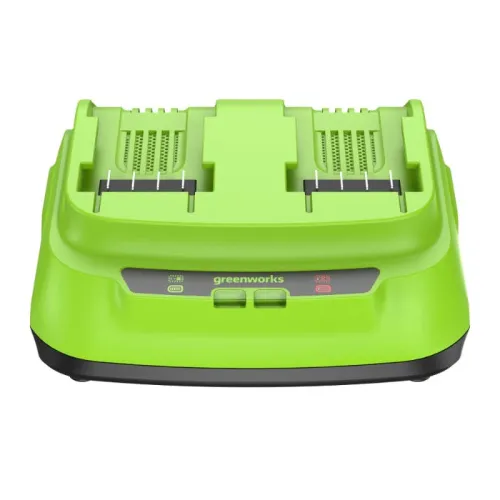 Ультрабыстрое двойное зарядное устройство Greenworks G24X2C8 24V 2958807 (8 A) — детальное фото