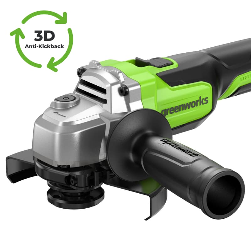 Угловая шлифовальная машина  Greenworks AG5900 24V 3201007 (125 мм) аккумуляторная — детальное фото