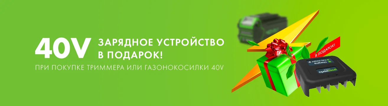 Зарядное устройство 40V в подарок! контент Раменское