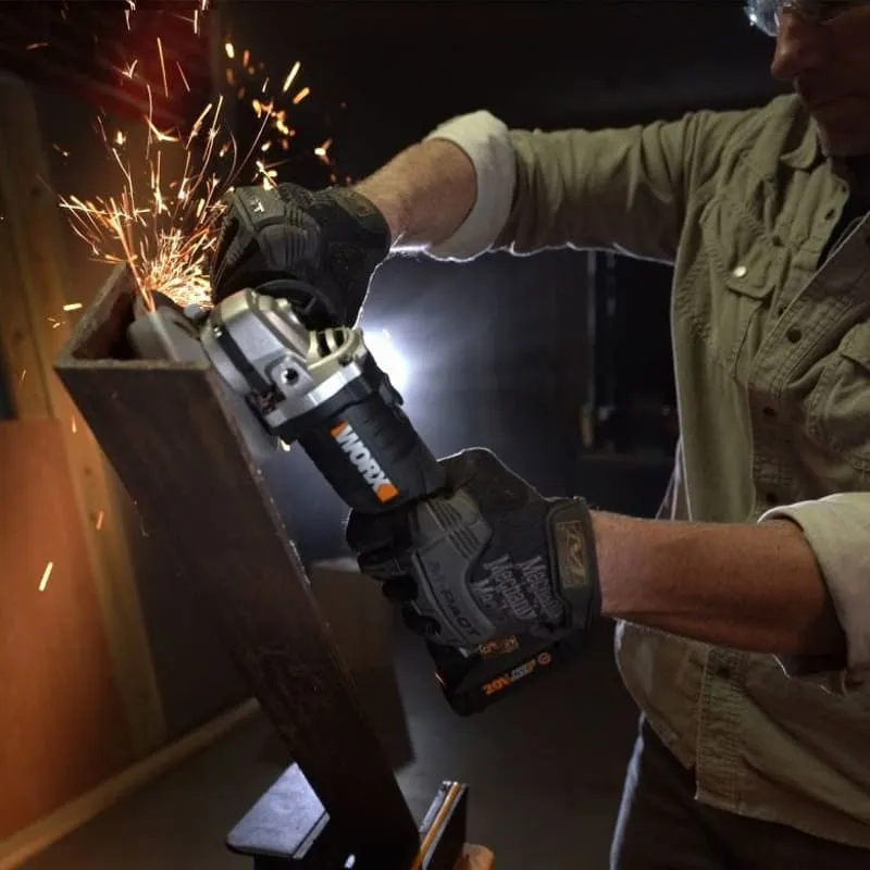 Угловая шлифмашина (болгарка) WORX WX812 20V аккумуляторная — детальное фото