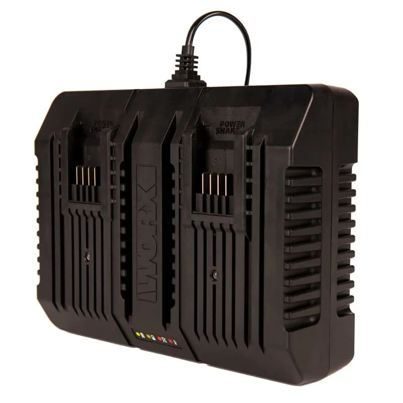 Двойное зарядное устройство WORX WA3883 20V 2x2А — детальное фото