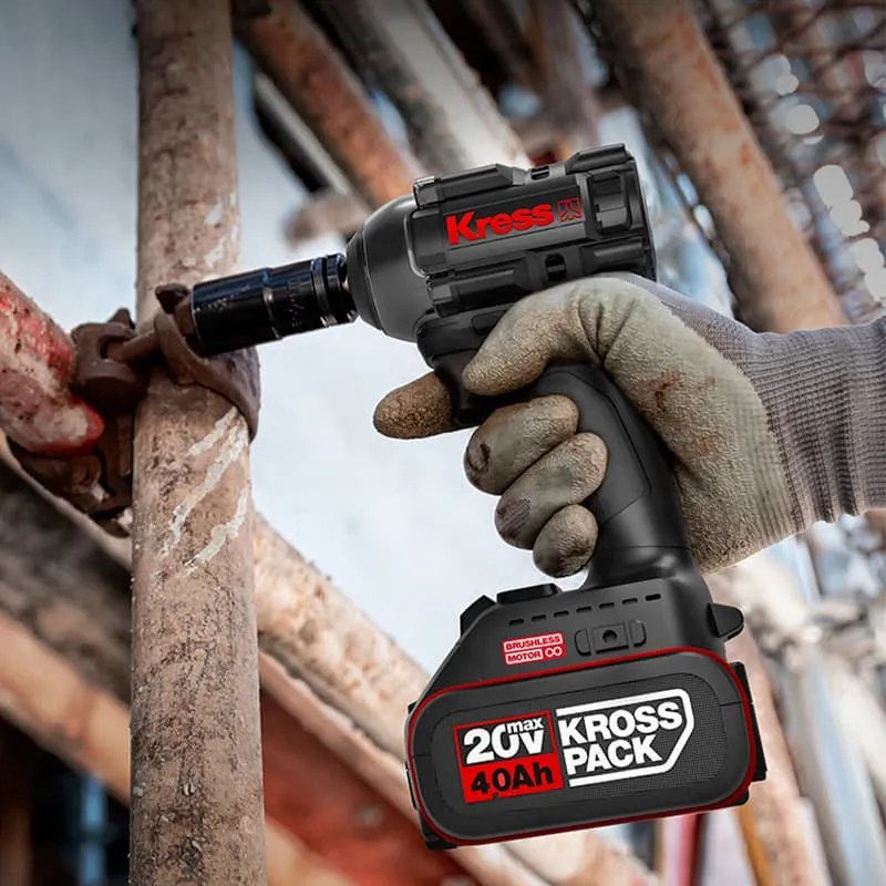 Гайковерт ударный KRESS KU272 20V 400 Нм бесщеточный аккумуляторный — детальное фото