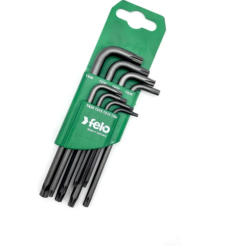 Набор Г-образных шестигранных ключей Felo Torx T9-T40 8 шт. 34888811 — детальное фото