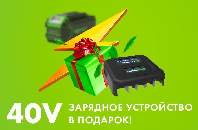 Зарядное устройство 40V в подарок! бок Рамнское