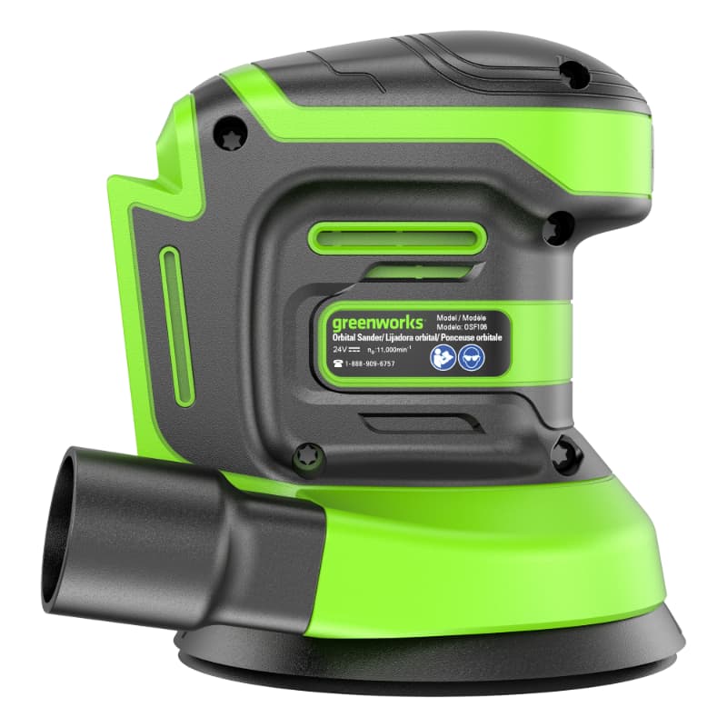 Эксцентриковая шлифмашина Greenworks OS325 24V 3100907 (125 мм) аккумуляторная — детальное фото