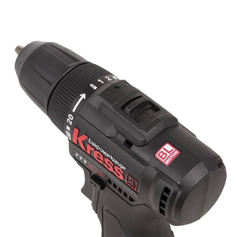 Дрель-шуруповерт KRESS KU202 12V аккумуляторная бесщеточная — детальное фото