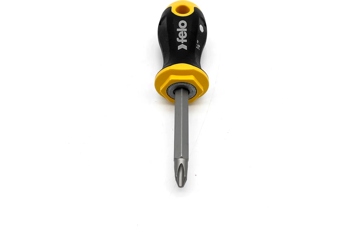 Отвертка Felo Ergonic Stubby с двухсторонней битой SL5.5хPH2, 60 мм 46926010 — детальное фото