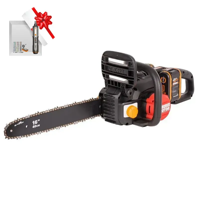 Пила цепная компактная WORX NITRO WG385E 40V 40см аккумуляторная бесщеточная — детальное фото