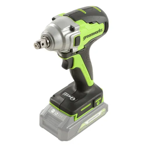 Гайковерт ударный Greenworks GD24IW400 24V 3802907 (400 Нм) бесщеточный аккумуляторный — детальное фото
