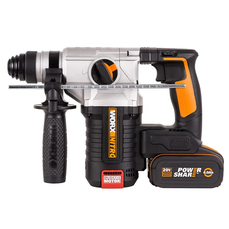 Перфоратор WORX WX380 20V 2,2 Дж бесщеточный аккумуляторный — детальное фото