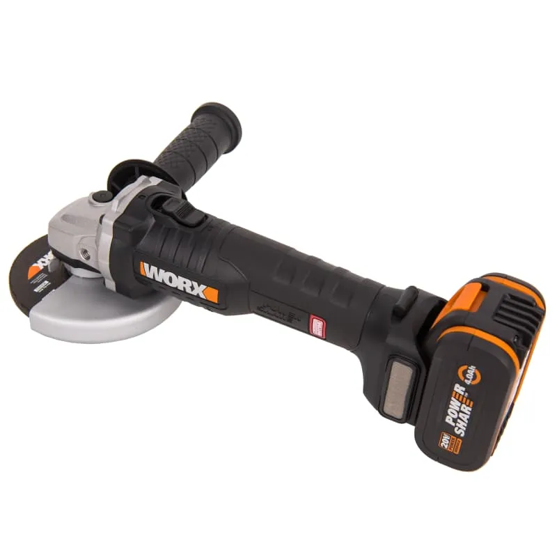 Угловая шлифмашина (болгарка) WORX WX812 20V аккумуляторная — детальное фото