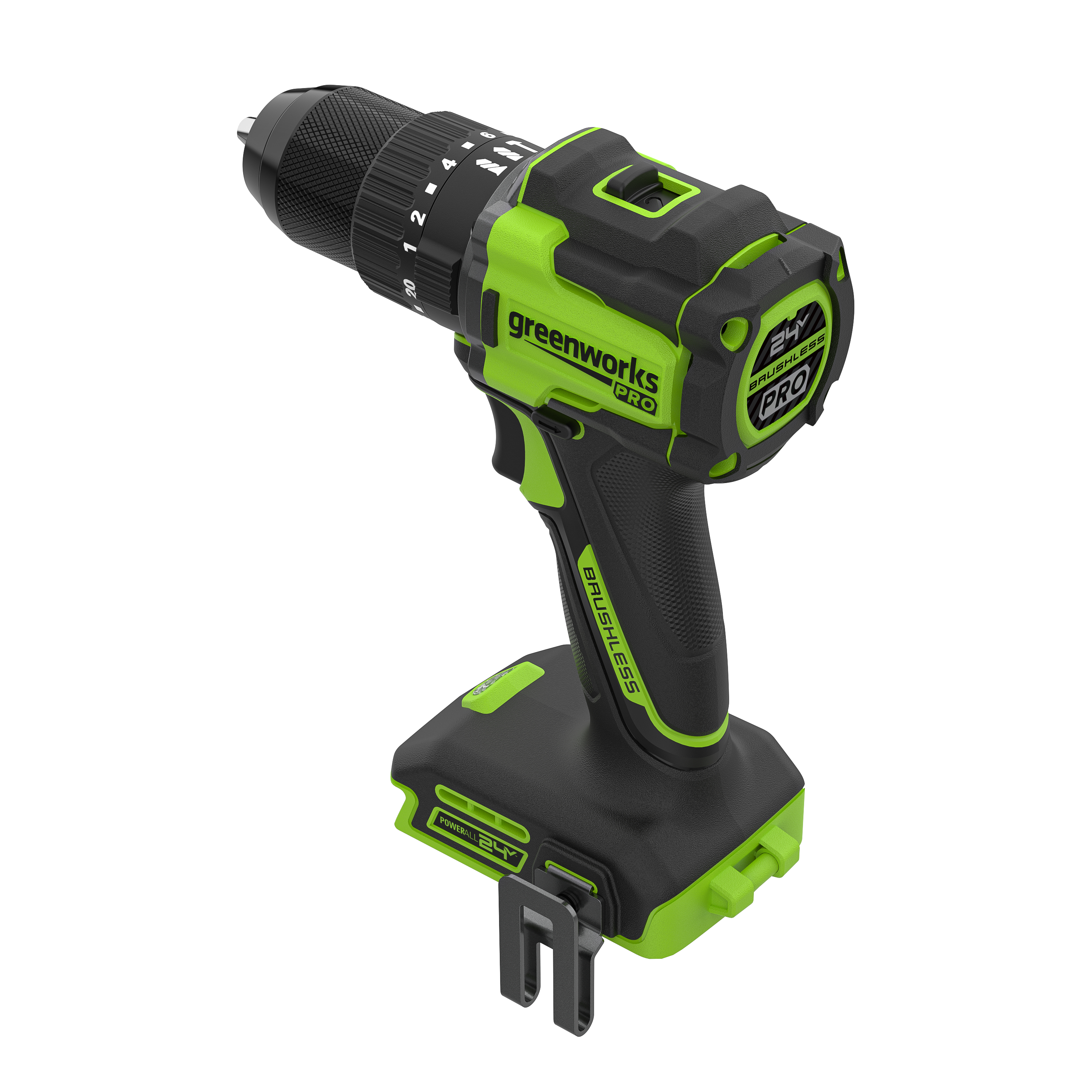 Дрель-шуруповерт ударная Greenworks HD560 24V HD56000 (30/60 Нм) бесщеточная аккумуляторная — детальное фото