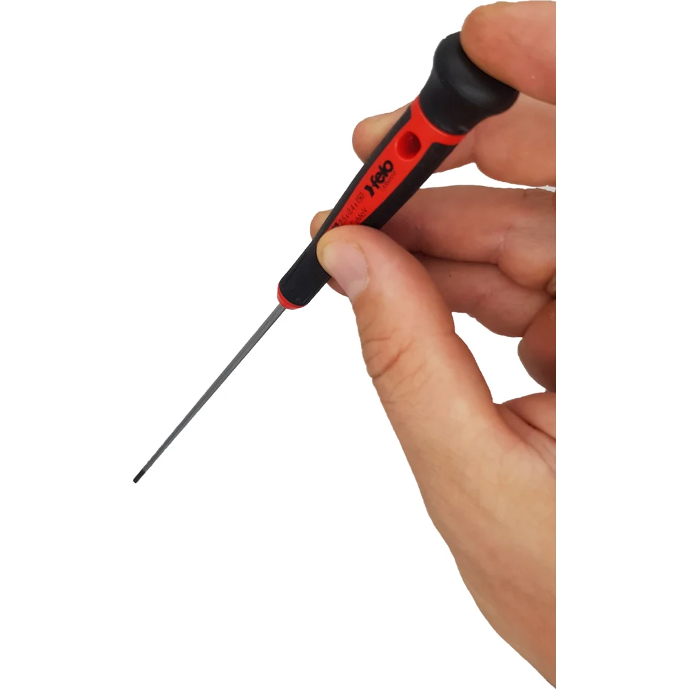 Шлицевая плоская отвертка Felo для точных работ 2,5х0,4х150 24025550 — детальное фото