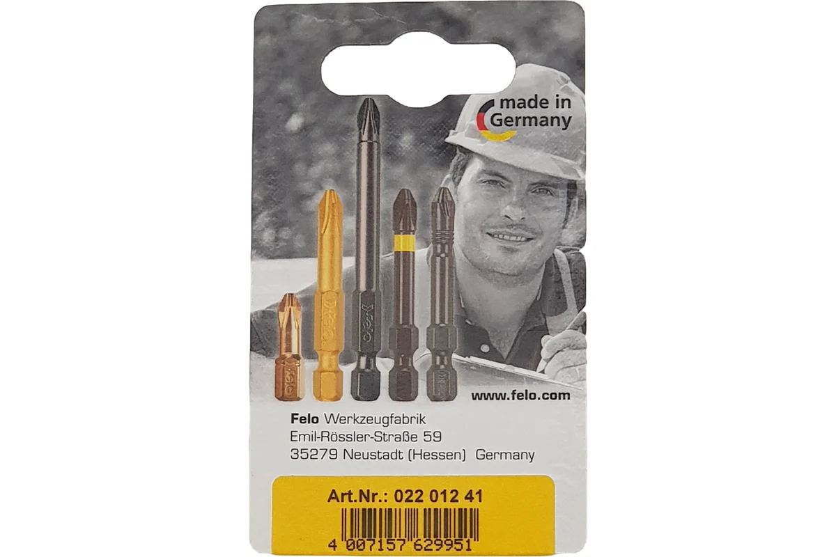 Бита крестовая ударная Impact (2 шт; PH1; 25 мм) Felo 02201241 — детальное фото
