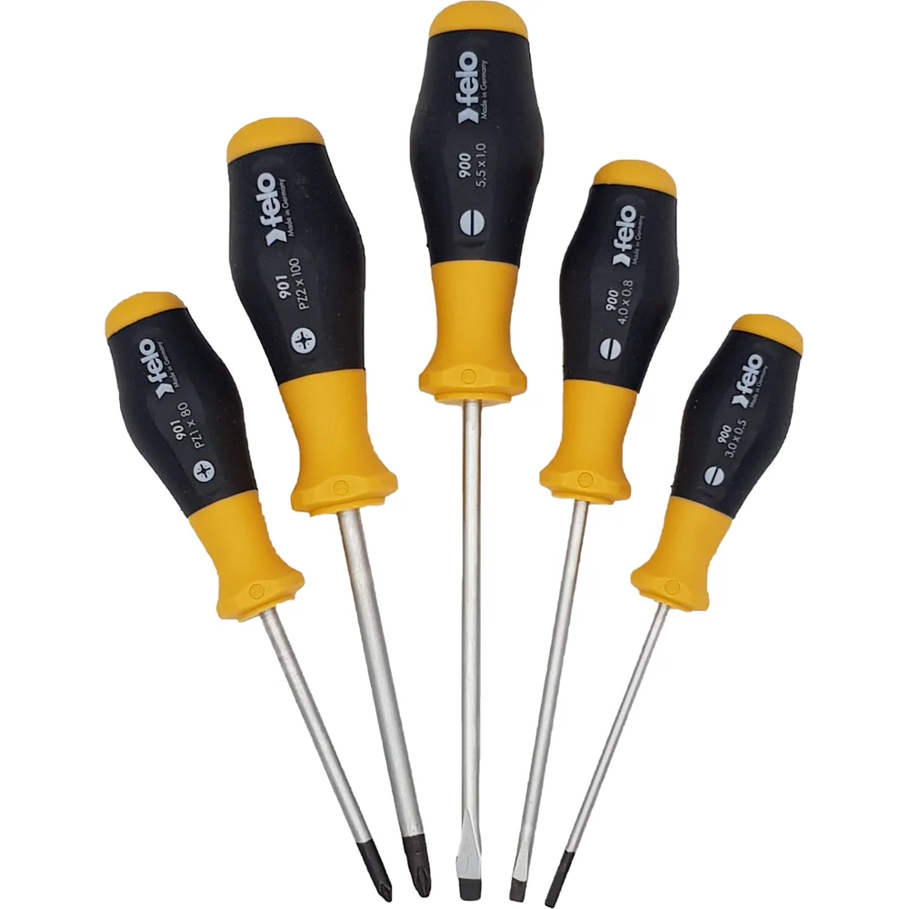 Набор отверток Felo SL/PZ, 5 шт 90095148 — детальное фото