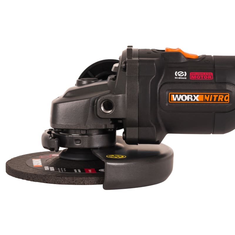 Угловая шлифмашина (болгарка) WORX WX814.9 20V 125мм бесщеточная аккумуляторная без батареи и зарядки — детальное фото