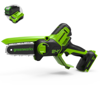 Цепная мини-пила Greenworks 24V G24MCS10 (10 см) аккумуляторная в Раменском