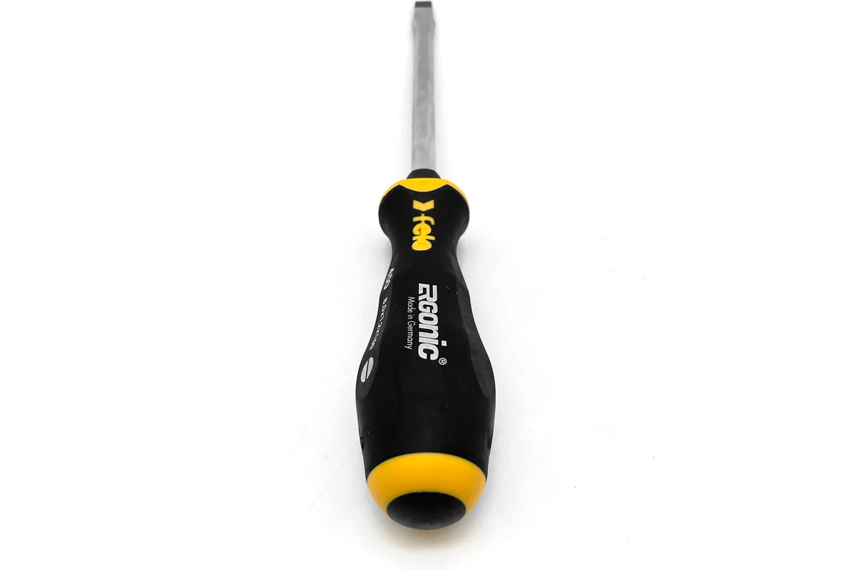 Плоская шлицевая ударная отвертка Felo Ergonic 8,0x1,2x150 45008040 — детальное фото