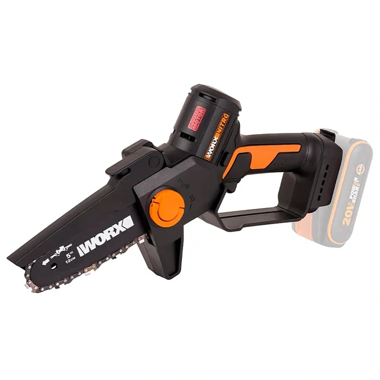 Мини-пила цепная WORX WG325E 20V 12 см бесщеточная аккумуляторная